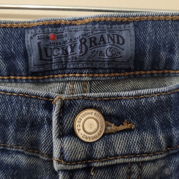 Lucky Brand Authentic Straight Crop Jeans Size 8/29 - Picture 4 of 12